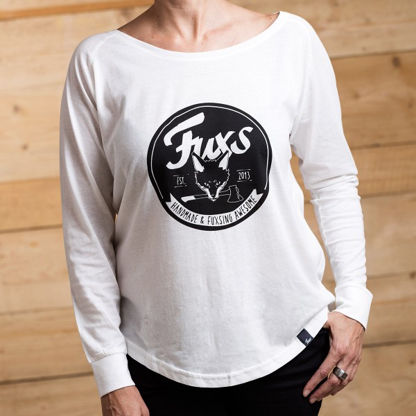 FUXS - LONGSLEEVE - Logo weiß